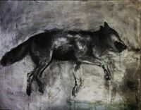 Varg Charcoal on canvas 200x150cm